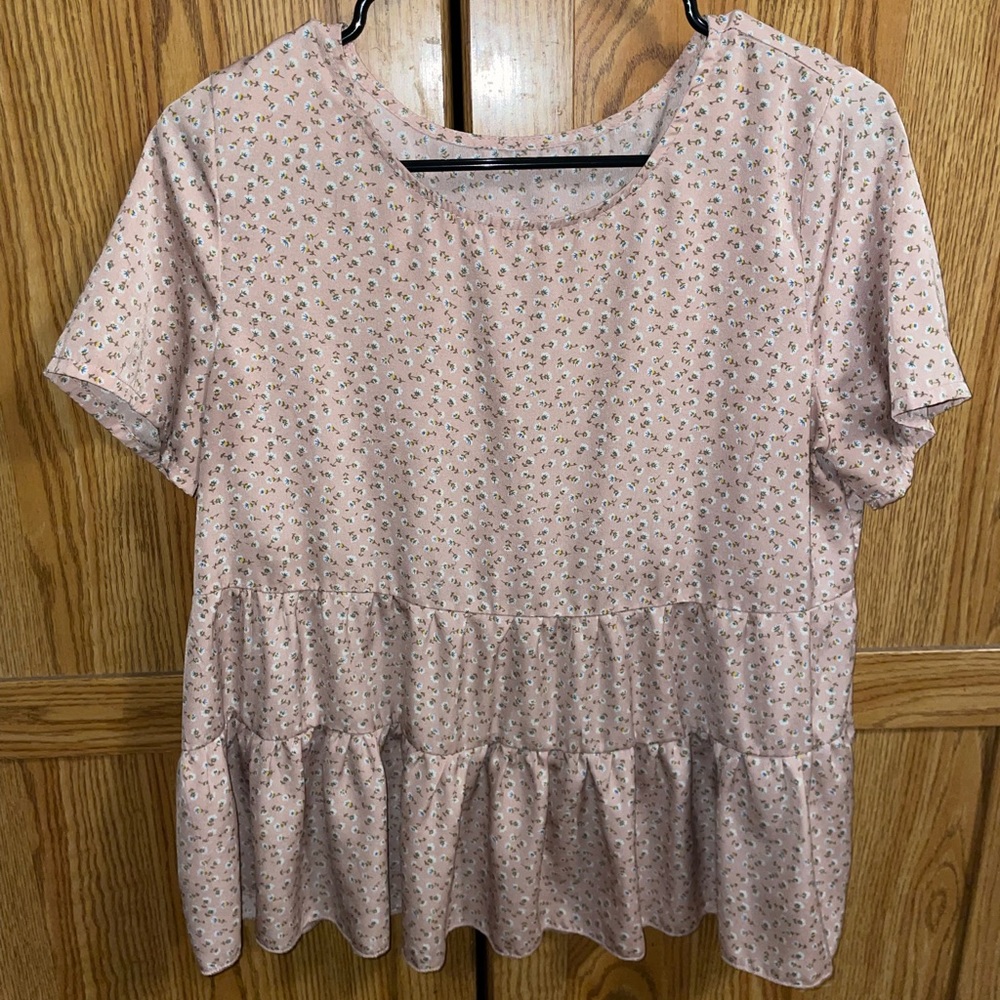Pink flowers Blouse